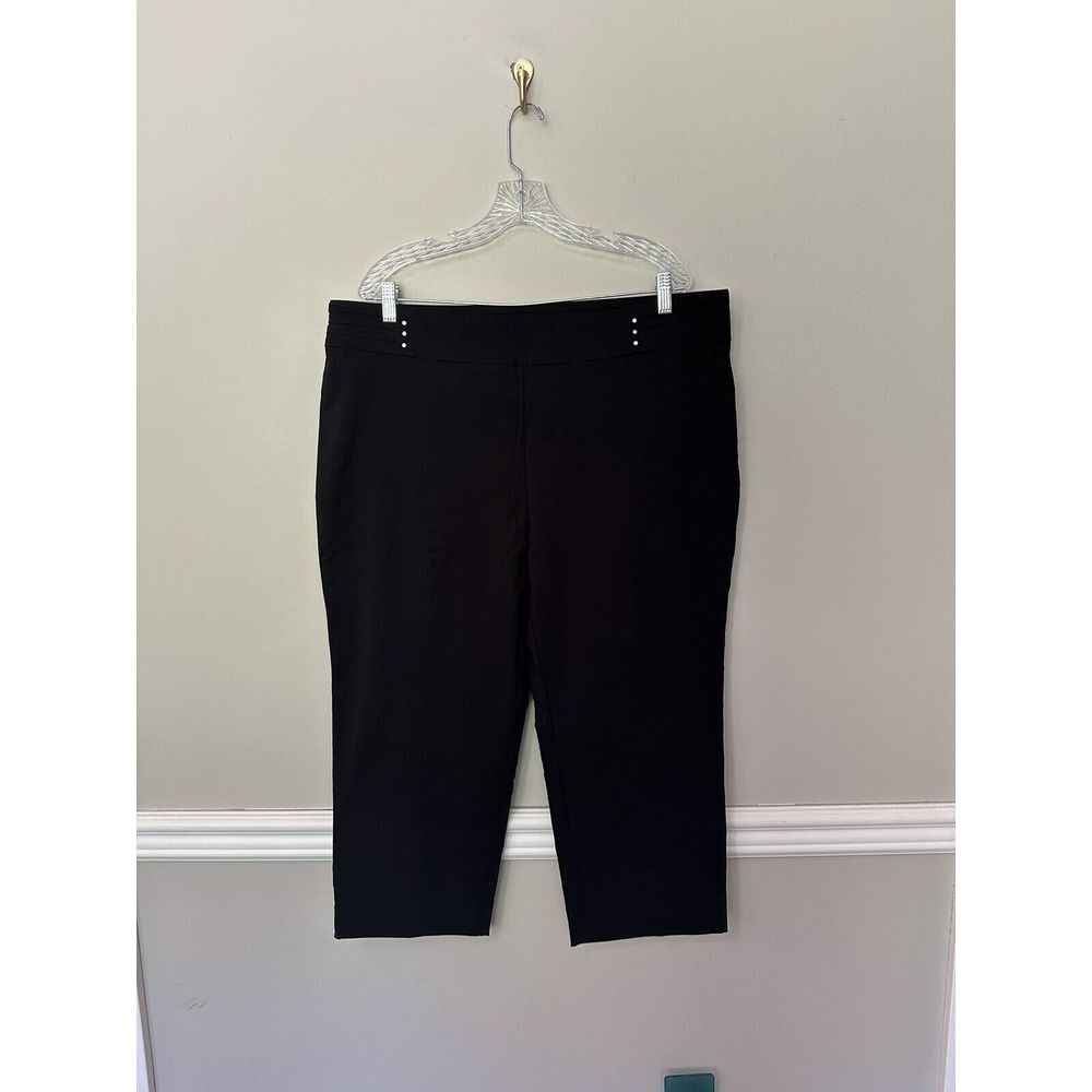 JM collection rivet pants slim leg comfort waistband tummy control Size XXL
